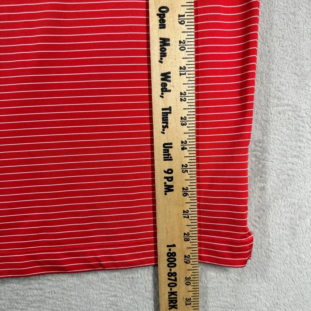 Nike Ohio State Polo Mens 2XL Red Striped Buckeyes NCAA Golf Shirt 4958